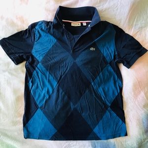 LACOSTE sports polo 🐊 short-sleeves, Blue & Navy